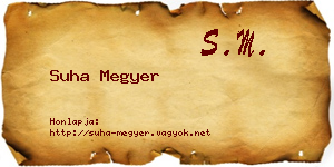 Suha Megyer névjegykártya
